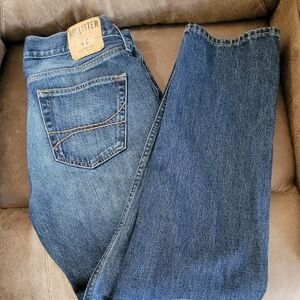 Hollister Men's Classic Straight Jeans - Dark Blue